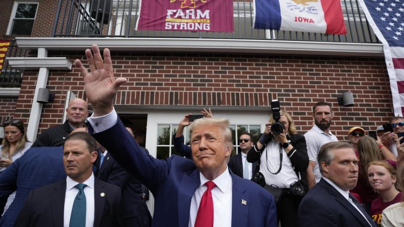 In Iowa, Trump and DeSantis take the campaign to the tailgate tent