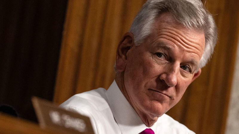 Tuberville to continue his block on Pentagon nominations which impacts military appointments in the Middle East