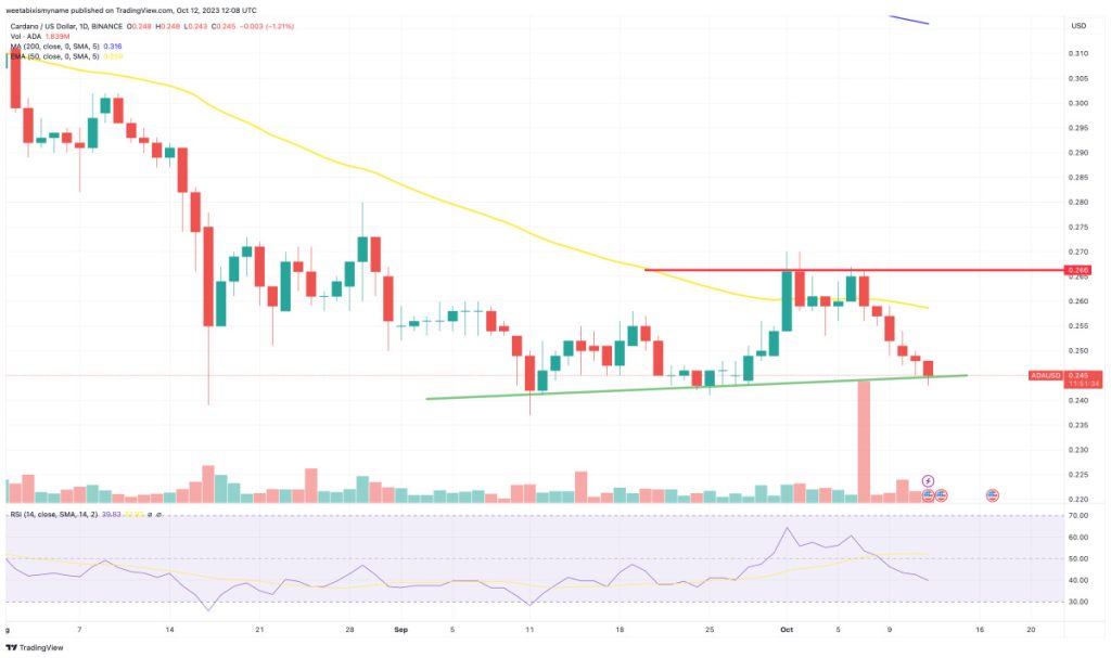 Cardano Price Prediction as Machine Learning Anticipates Subtle Dip to $0.23 by October End – What’s the Cause?