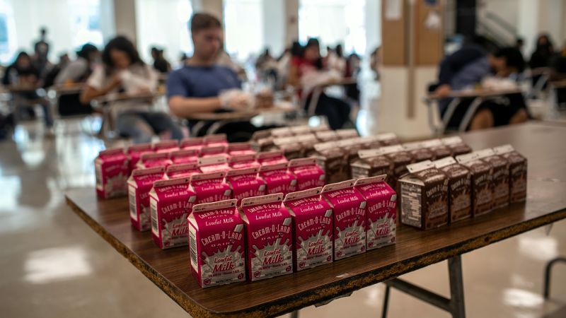 A milk carton shortage has schools scrambling. Here’s what’s going on