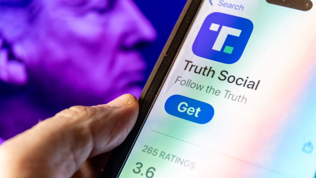 Trump Media stock jumps as much as 50% after DJT ticker debut