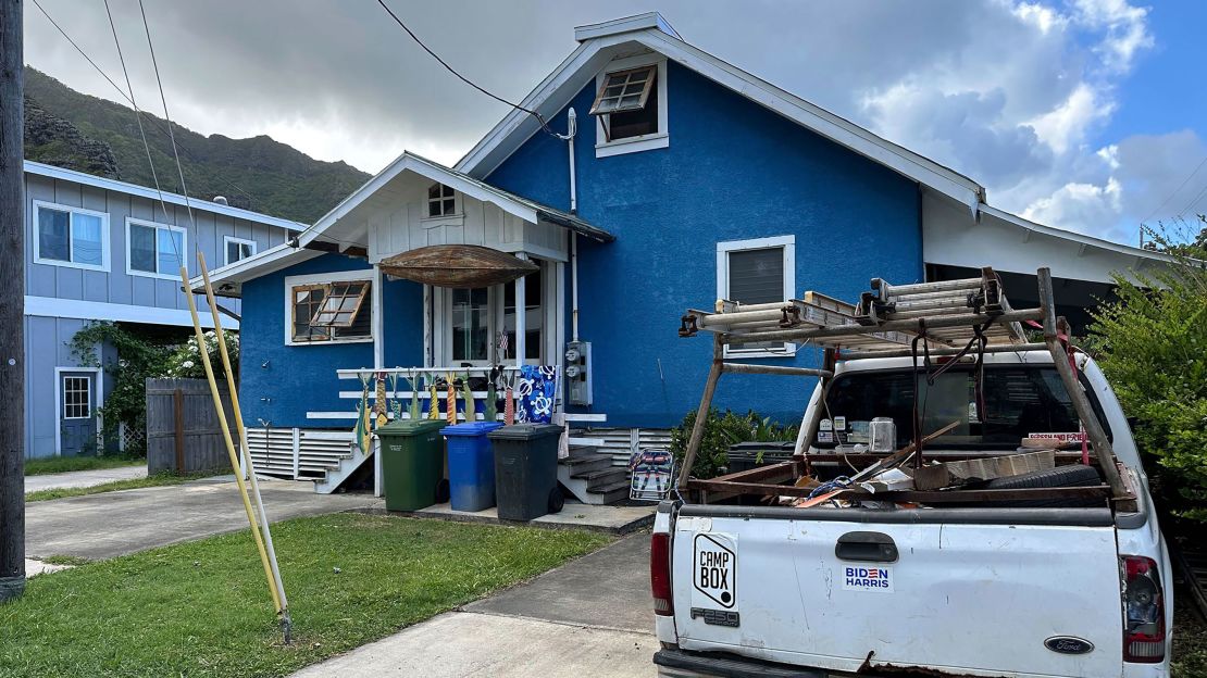 Ryan Routh's home is seen in Kaʻaʻawa, Hawaii, on September 15.